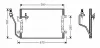 Kondensator, Klimaanlage AVA QUALITY COOLING MSA5330