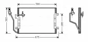 Kondensator, Klimaanlage AVA QUALITY COOLING MSA5330