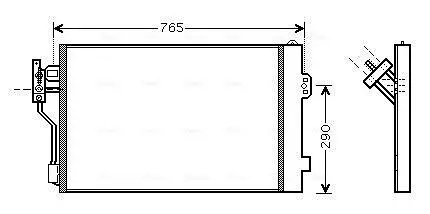 Kondensator, Klimaanlage AVA QUALITY COOLING MSA5352D