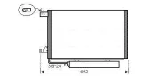 Kondensator, Klimaanlage AVA QUALITY COOLING MSA5386D