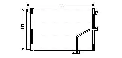 Kondensator, Klimaanlage AVA QUALITY COOLING MSA5450D