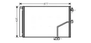 Kondensator, Klimaanlage AVA QUALITY COOLING MSA5450D