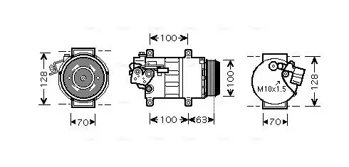 Kompressor, Klimaanlage AVA QUALITY COOLING MSAK404 Bild Kompressor, Klimaanlage AVA QUALITY COOLING MSAK404