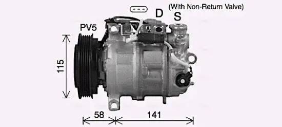 Kompressor, Klimaanlage 12 V AVA Clever Choice MSAK772 Bild Kompressor, Klimaanlage 12 V AVA Clever Choice MSAK772