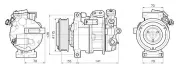 Kompressor, Klimaanlage 12 V AVA QUALITY COOLING MSAK786
