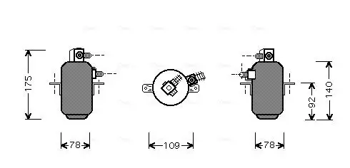 Trockner, Klimaanlage AVA QUALITY COOLING MSD081