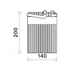 Verdampfer, Klimaanlage AVA Clever Choice MSV554 Bild Verdampfer, Klimaanlage AVA Clever Choice MSV554