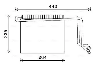 Verdampfer, Klimaanlage AVA QUALITY COOLING MSV563