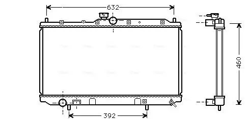 Kühler, Motorkühlung AVA QUALITY COOLING MT2142