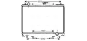 Kühler, Motorkühlung AVA QUALITY COOLING MT2170