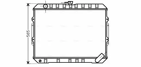 Kühler, Motorkühlung AVA QUALITY COOLING MT2187