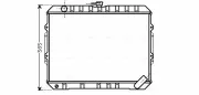 Kühler, Motorkühlung AVA QUALITY COOLING MT2187