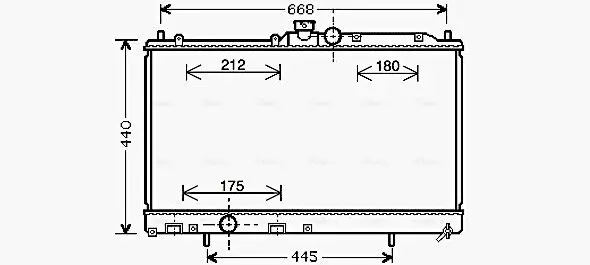 Kühler, Motorkühlung AVA QUALITY COOLING MT2195