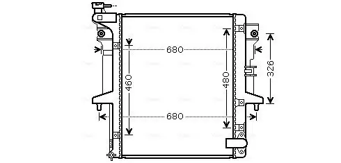 Kühler, Motorkühlung AVA QUALITY COOLING MT2203