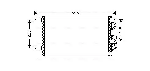 Kondensator, Klimaanlage AVA Clever Choice MT5206 Bild Kondensator, Klimaanlage AVA Clever Choice MT5206