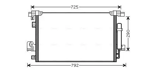 Kondensator, Klimaanlage AVA QUALITY COOLING MT5210D