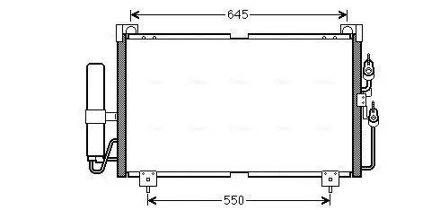 Kondensator, Klimaanlage AVA QUALITY COOLING MT5213D