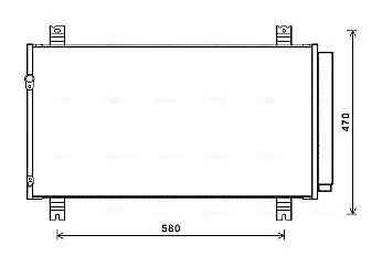 Kondensator, Klimaanlage AVA QUALITY COOLING MT5258D Bild Kondensator, Klimaanlage AVA QUALITY COOLING MT5258D