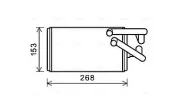 Wärmetauscher, Innenraumheizung AVA QUALITY COOLING MT6259