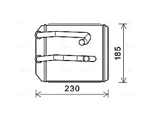 Wärmetauscher, Innenraumheizung AVA QUALITY COOLING MT6260