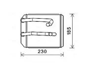 Wärmetauscher, Innenraumheizung AVA QUALITY COOLING MT6260