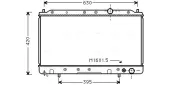 Kühler, Motorkühlung AVA QUALITY COOLING MTA2082