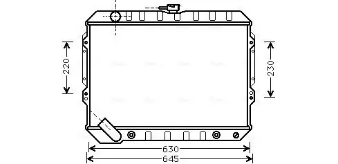 Kühler, Motorkühlung AVA QUALITY COOLING MTA2089