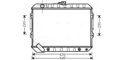 Kühler, Motorkühlung AVA QUALITY COOLING MTA2089