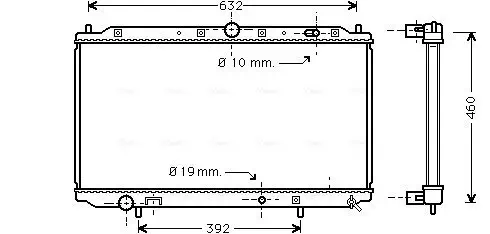 Kühler, Motorkühlung AVA QUALITY COOLING MTA2101