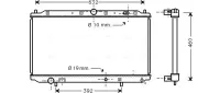 Kühler, Motorkühlung AVA QUALITY COOLING MTA2101