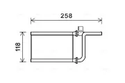 Wärmetauscher, Innenraumheizung AVA QUALITY COOLING MTA6254