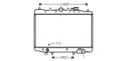Kühler, Motorkühlung AVA QUALITY COOLING MZ2024