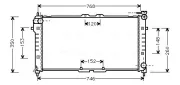 Kühler, Motorkühlung AVA QUALITY COOLING MZ2027