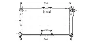 Kühler, Motorkühlung AVA QUALITY COOLING MZ2075