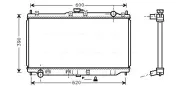 Kühler, Motorkühlung AVA QUALITY COOLING MZ2138