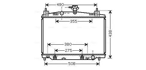 Kühler, Motorkühlung AVA QUALITY COOLING MZ2212 Bild Kühler, Motorkühlung AVA QUALITY COOLING MZ2212