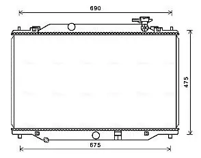 Kühler, Motorkühlung AVA QUALITY COOLING MZ2270