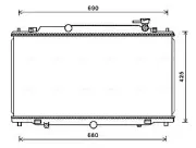 Kühler, Motorkühlung AVA QUALITY COOLING MZ2280