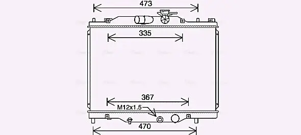 Kühler, Motorkühlung AVA QUALITY COOLING MZ2291
