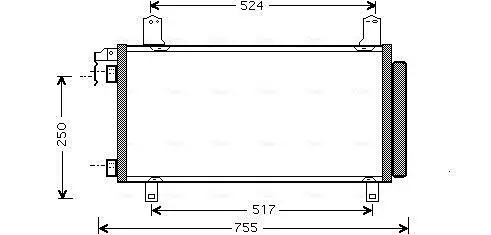 Kondensator, Klimaanlage AVA QUALITY COOLING MZ5158D