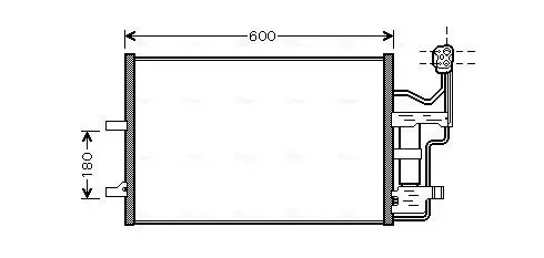 Kondensator, Klimaanlage AVA QUALITY COOLING MZ5184D