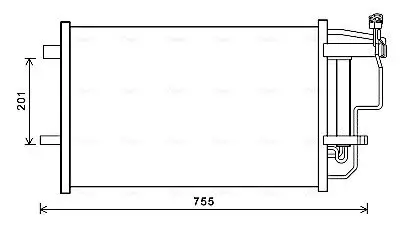 Kondensator, Klimaanlage AVA QUALITY COOLING MZ5242D