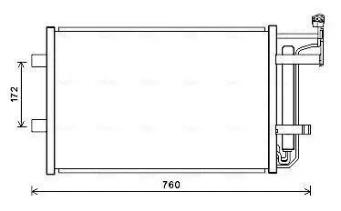 Kondensator, Klimaanlage AVA QUALITY COOLING MZ5252D