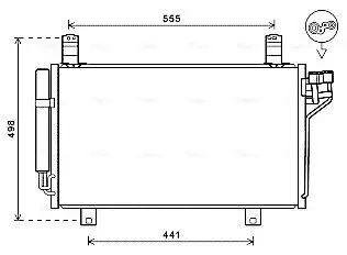 Kondensator, Klimaanlage AVA QUALITY COOLING MZ5264D