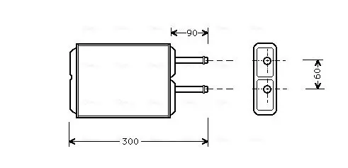 Wärmetauscher, Innenraumheizung AVA QUALITY COOLING MZ6124