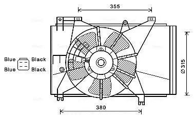 Kühler, Motorkühlung AVA QUALITY COOLING MT2116 Bild Kühler, Motorkühlung AVA QUALITY COOLING MT2116
