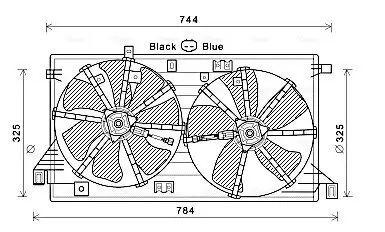 Lüfter, Motorkühlung AVA QUALITY COOLING MZ7550