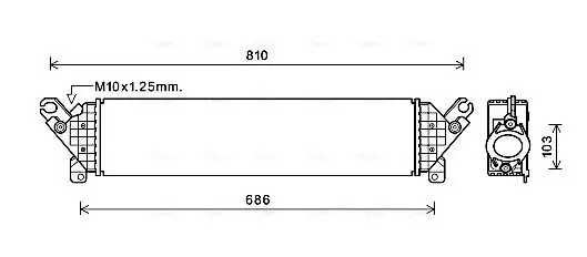 Ladeluftkühler AVA QUALITY COOLING MZA4277 Bild Ladeluftkühler AVA QUALITY COOLING MZA4277