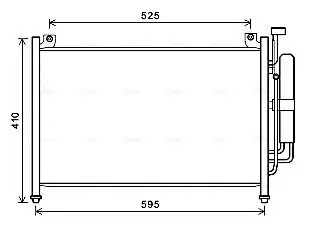 Kondensator, Klimaanlage AVA QUALITY COOLING MZA5236D