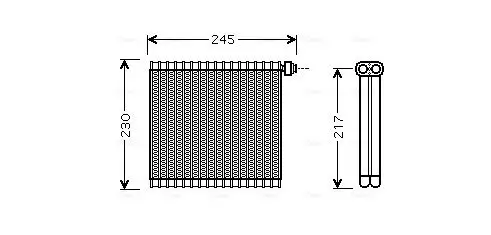 Verdampfer, Klimaanlage AVA QUALITY COOLING MZV217